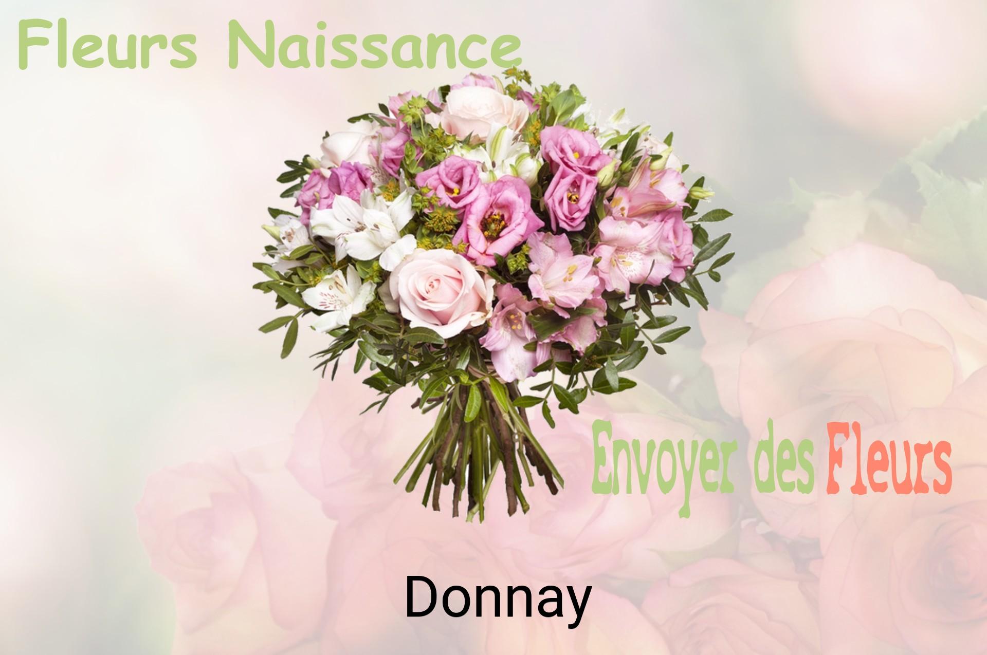 Bouquet de fleurs de naissance livré à Donnay
